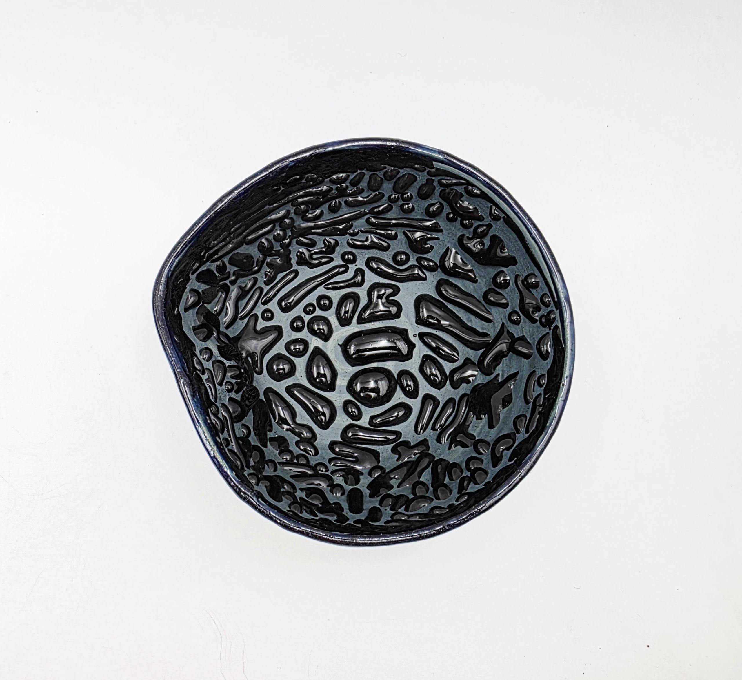 Niebieska miska do wyrabiania piany - obrazek 2